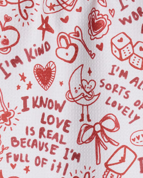 Geometry - Bar Towel Valentines Affirmations