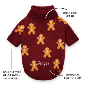 Foggy Dog - Dog Sweater Gingerbread Man - Southern Agriculture 