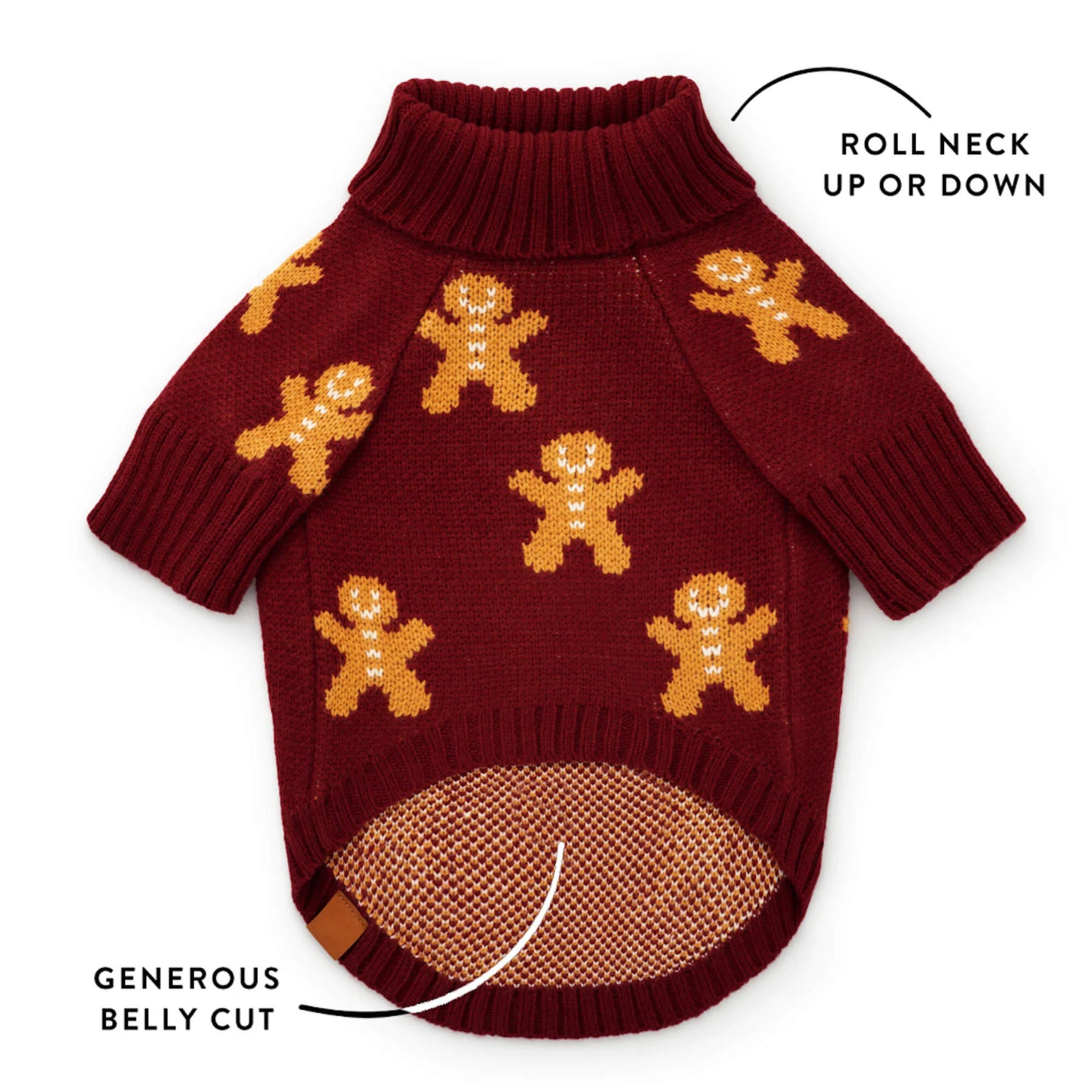 Foggy Dog - Dog Sweater Gingerbread Man - Southern Agriculture 