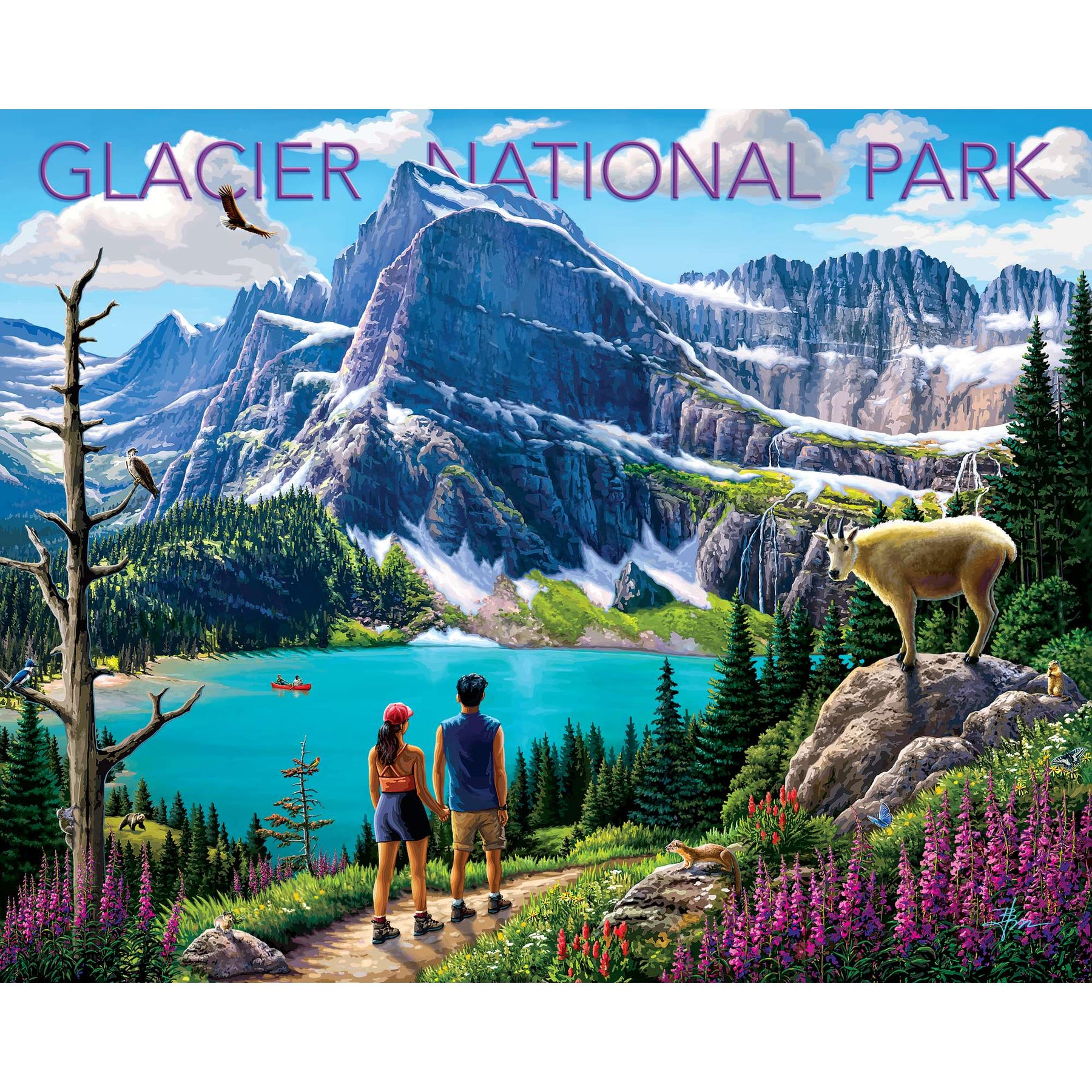 Boardwalk Puzzle Company - Puzzle Glacier National Park