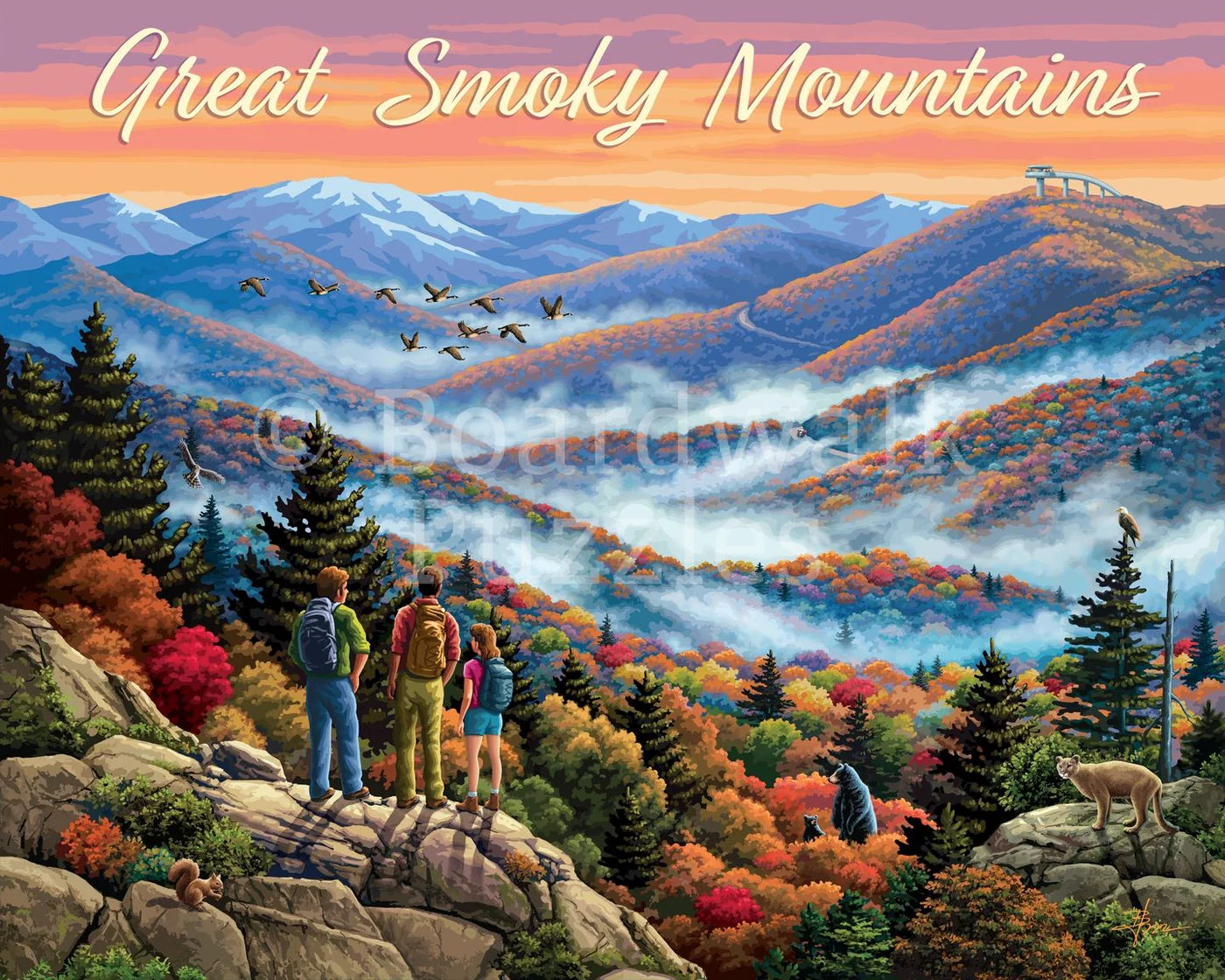 Boardwalk Puzzle Company - Puzzle Great Smoky Mountains
