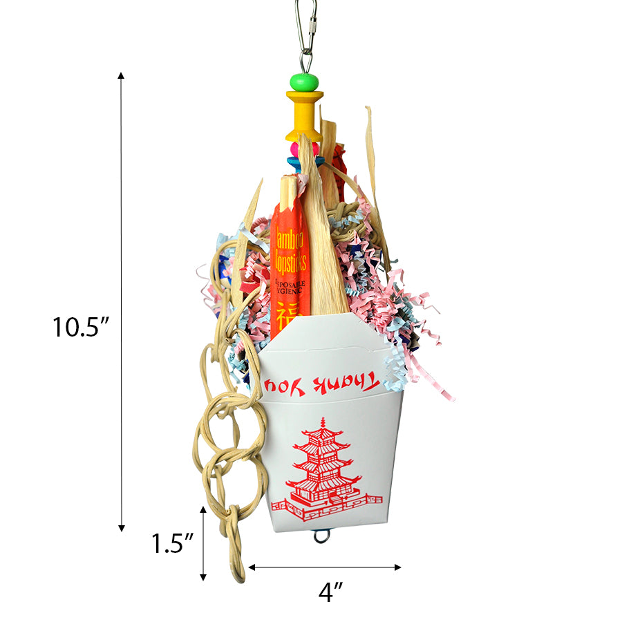A & E Cage Company - Chinese Take Out Bird Toy