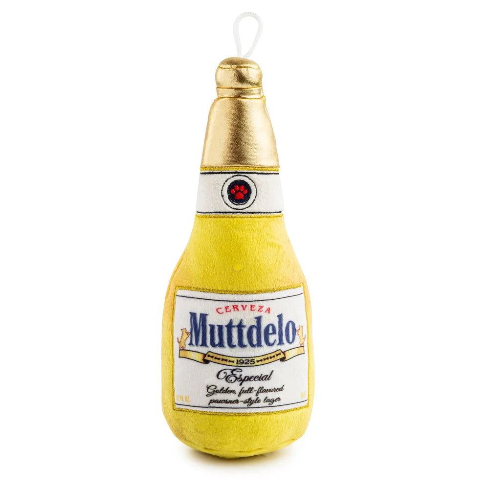 Haute Diggity Dog - Muttdelo Beer Bottle	Dog Toy