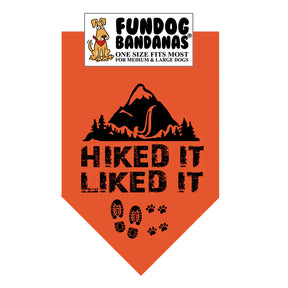 FunDog Bandanas - Dog Bandana Hiked It Liked It