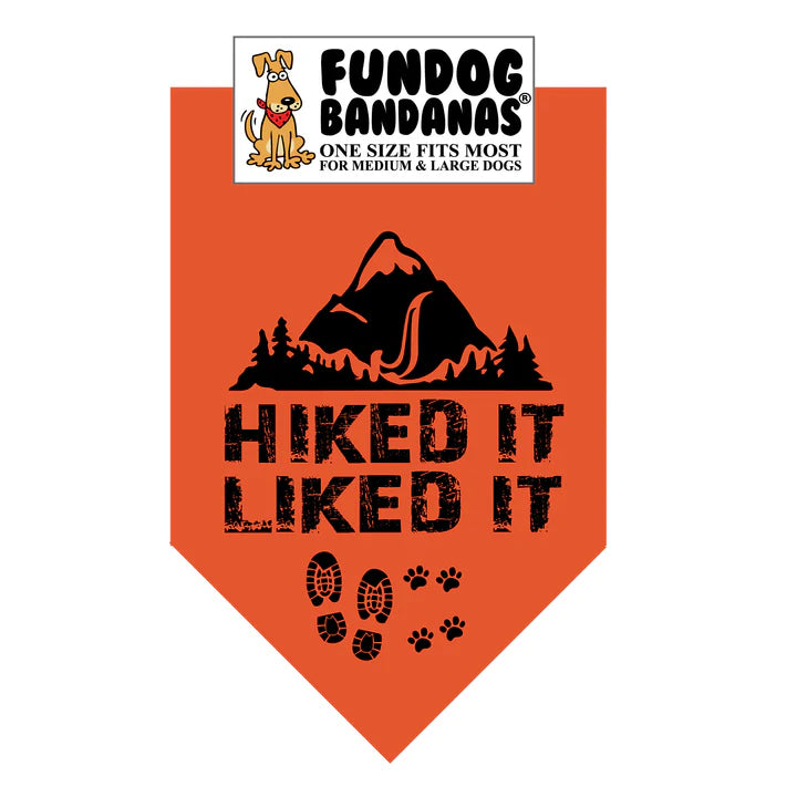 FunDog Bandanas - Dog Bandana Hiked It Liked It