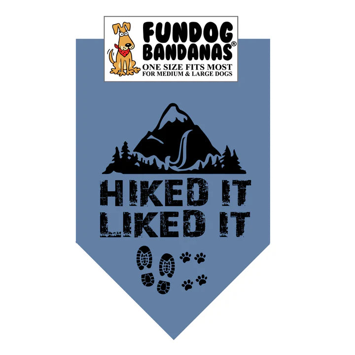 FunDog Bandanas - Dog Bandana Hiked It Liked It