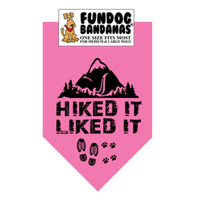 FunDog Bandanas - Dog Bandana Hiked It Liked It