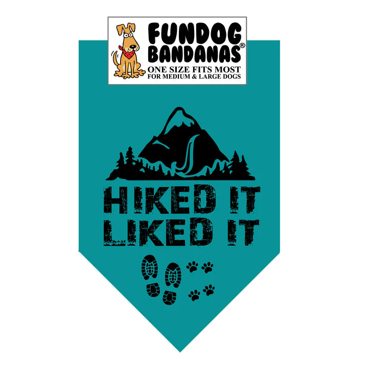 FunDog Bandanas - Dog Bandana Hiked It Liked It