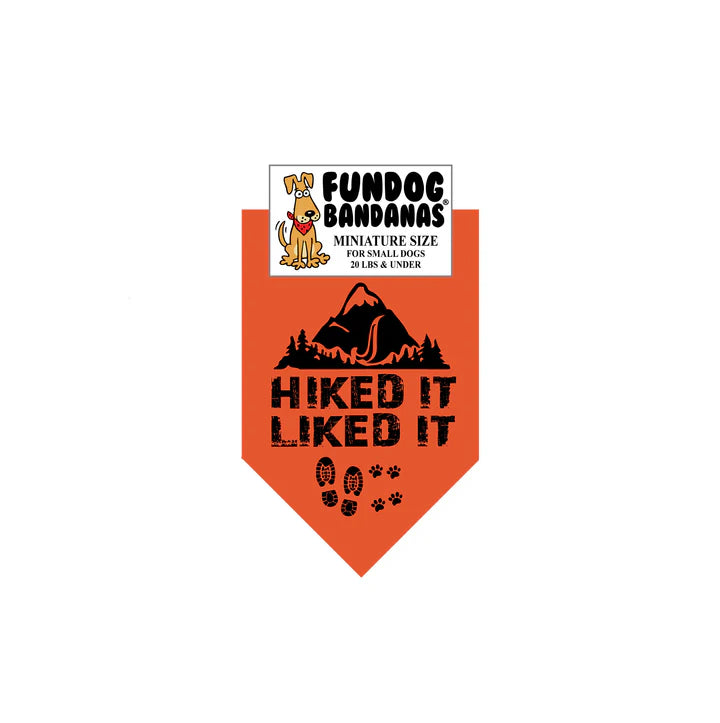 FunDog Bandanas - Dog Bandana Hiked It Liked It