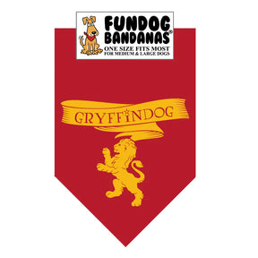 FunDog Bandanas - Dog Bandana Gryffindog