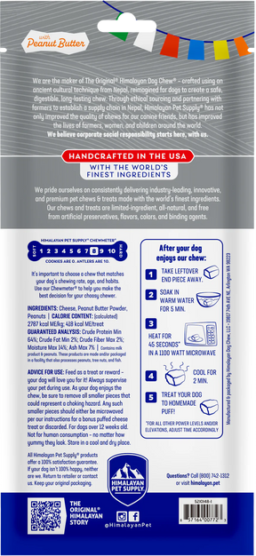 Himalayan Pet Supply - Himalayan Dog Chew Peanut