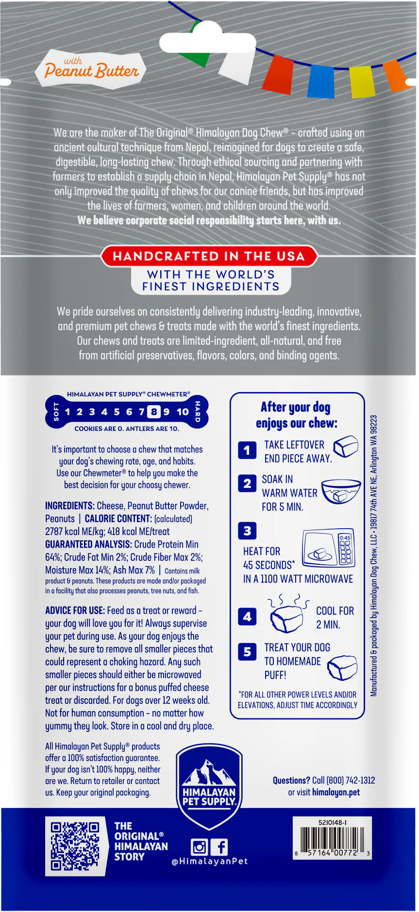Himalayan Pet Supply - Himalayan Dog Chew Peanut