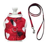 Klippo - Dog Harness Vest Absract Hearts with Matching Leash
