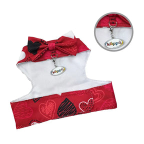 Klippo - Dog Harness Vest Absract Hearts with Matching Leash