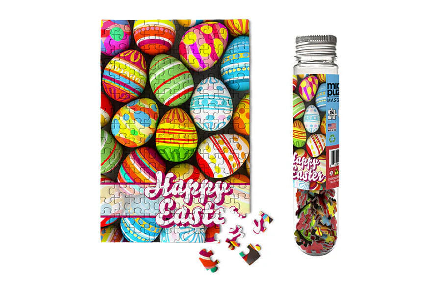 MicroPuzzles - "Happy Easter" Colorful Eggs