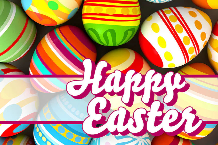 MicroPuzzles - "Happy Easter" Colorful Eggs