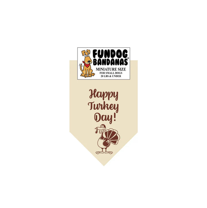 FunDog Bandanas - Dog Bandana Happy Turkey Day