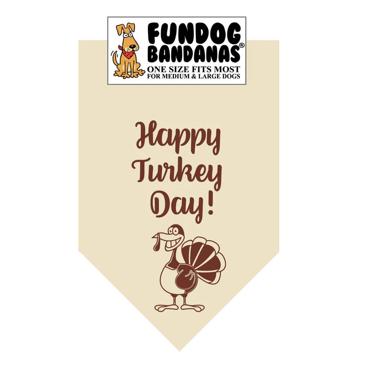 FunDog Bandanas - Dog Bandana Happy Turkey Day