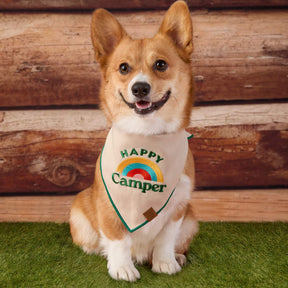 The Fogy Dog - Bandana Dog Embroidered Happy Camper