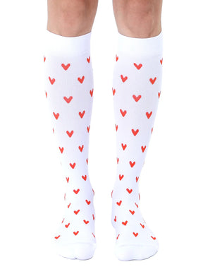 Living Royal - Socks Compression Red Hearts