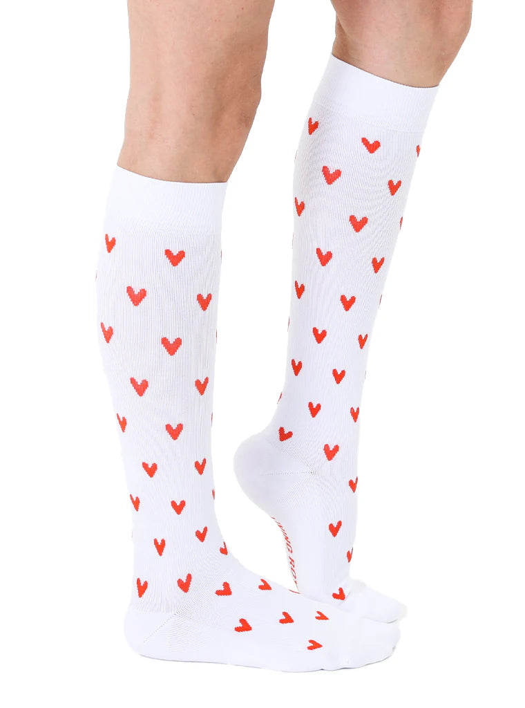 Living Royal - Socks Compression Red Hearts