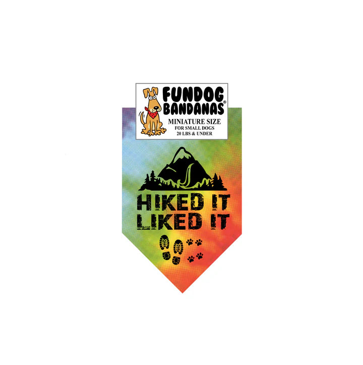 FunDog Bandanas - Dog Bandana Hiked It Liked It