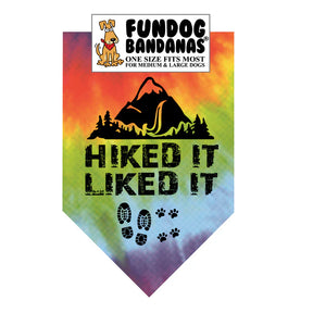 FunDog Bandanas - Dog Bandana Hiked It Liked It