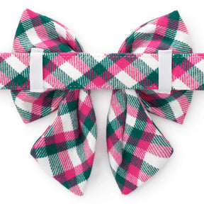 Lady Dog Bow Callie Plaid Flannel