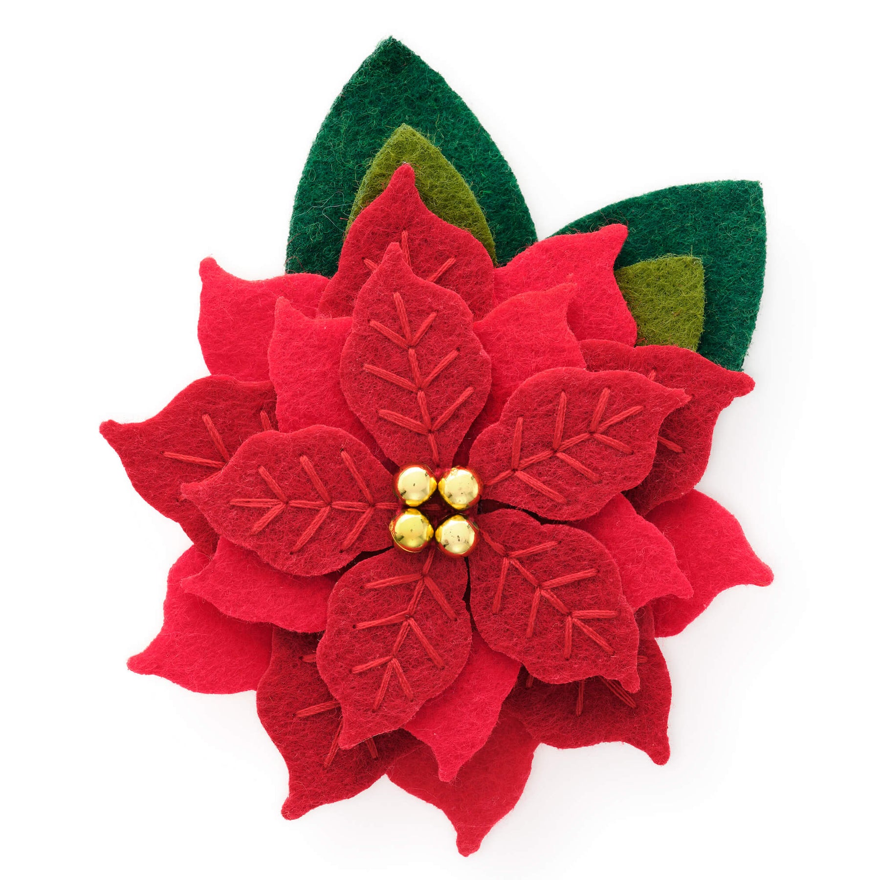 Poinsettia Flower For Dog Collar