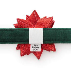 The Foggy Dog - Collar Attachment Red Gift Bow