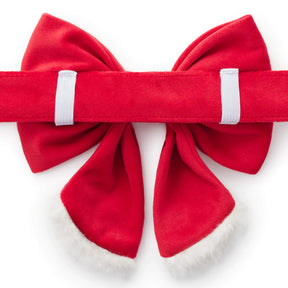 Dog Bow Lady Santa Paws