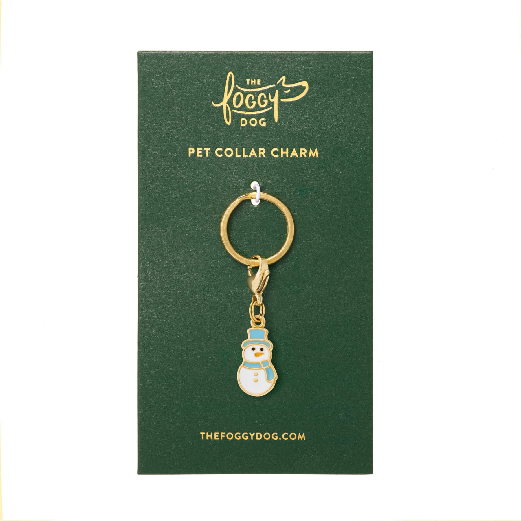 The Foggy Dog - Collar Charm Snowman