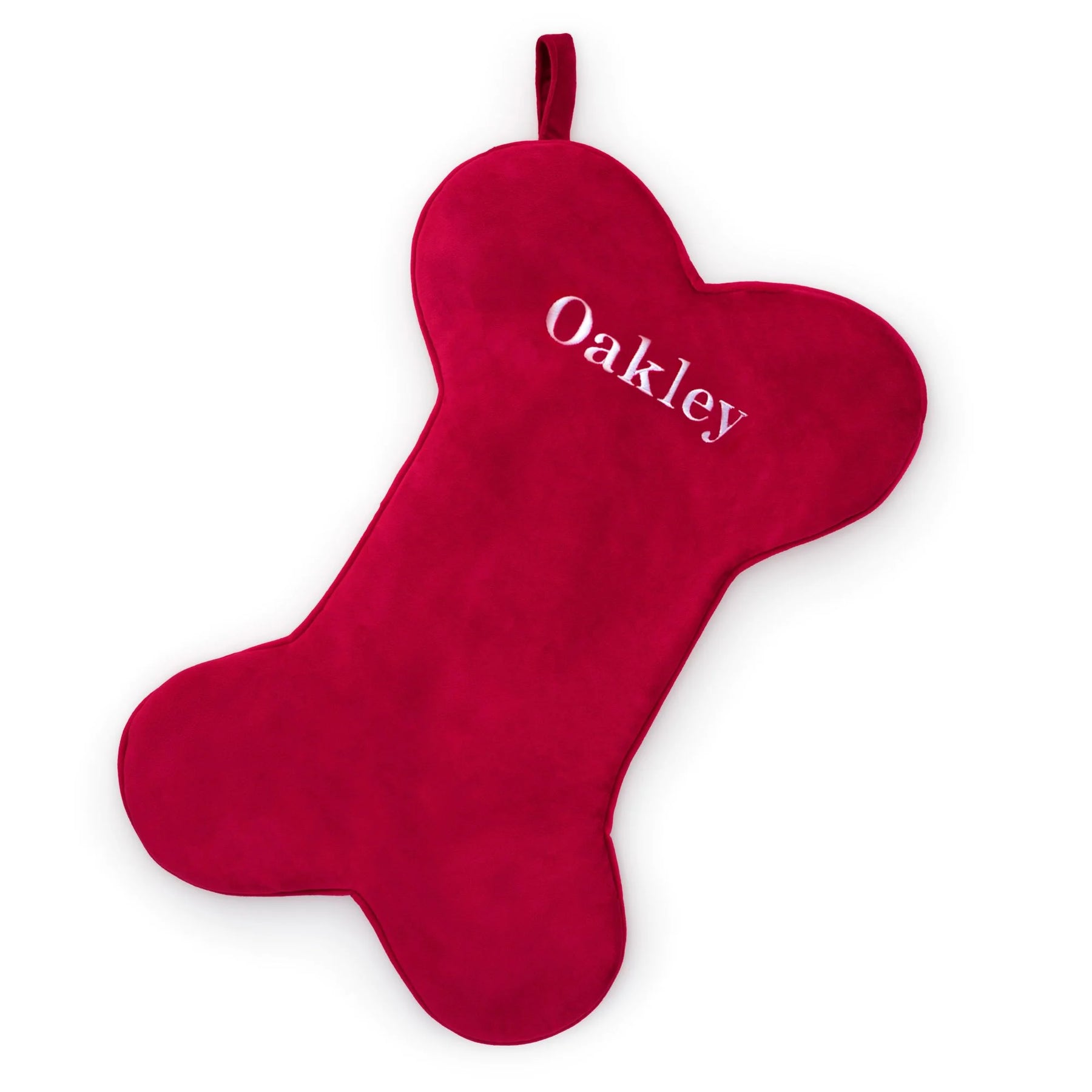 Foggy Dog - Stocking Cranberry Velvet