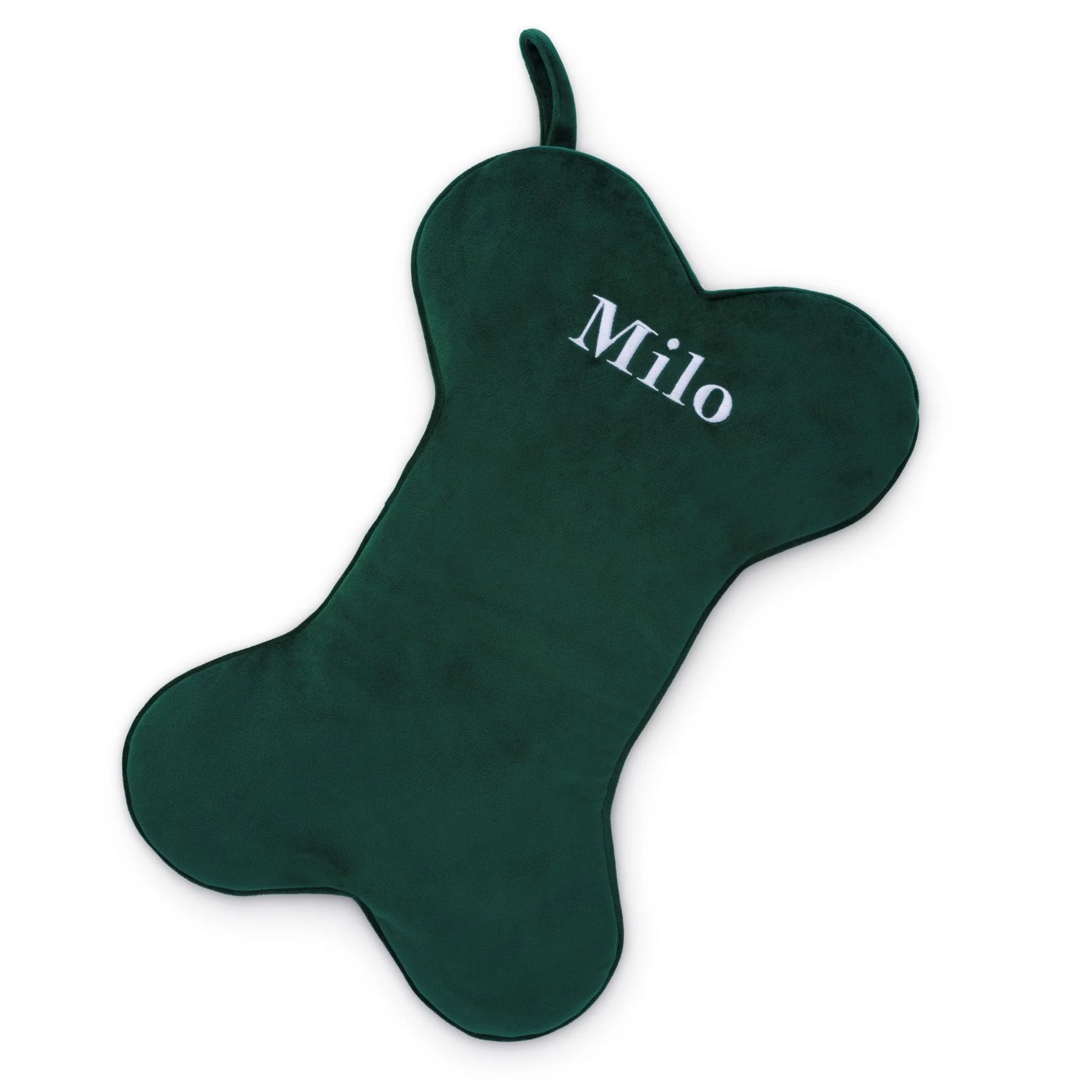 Foggy Dog - Stocking Forest Green Velvet