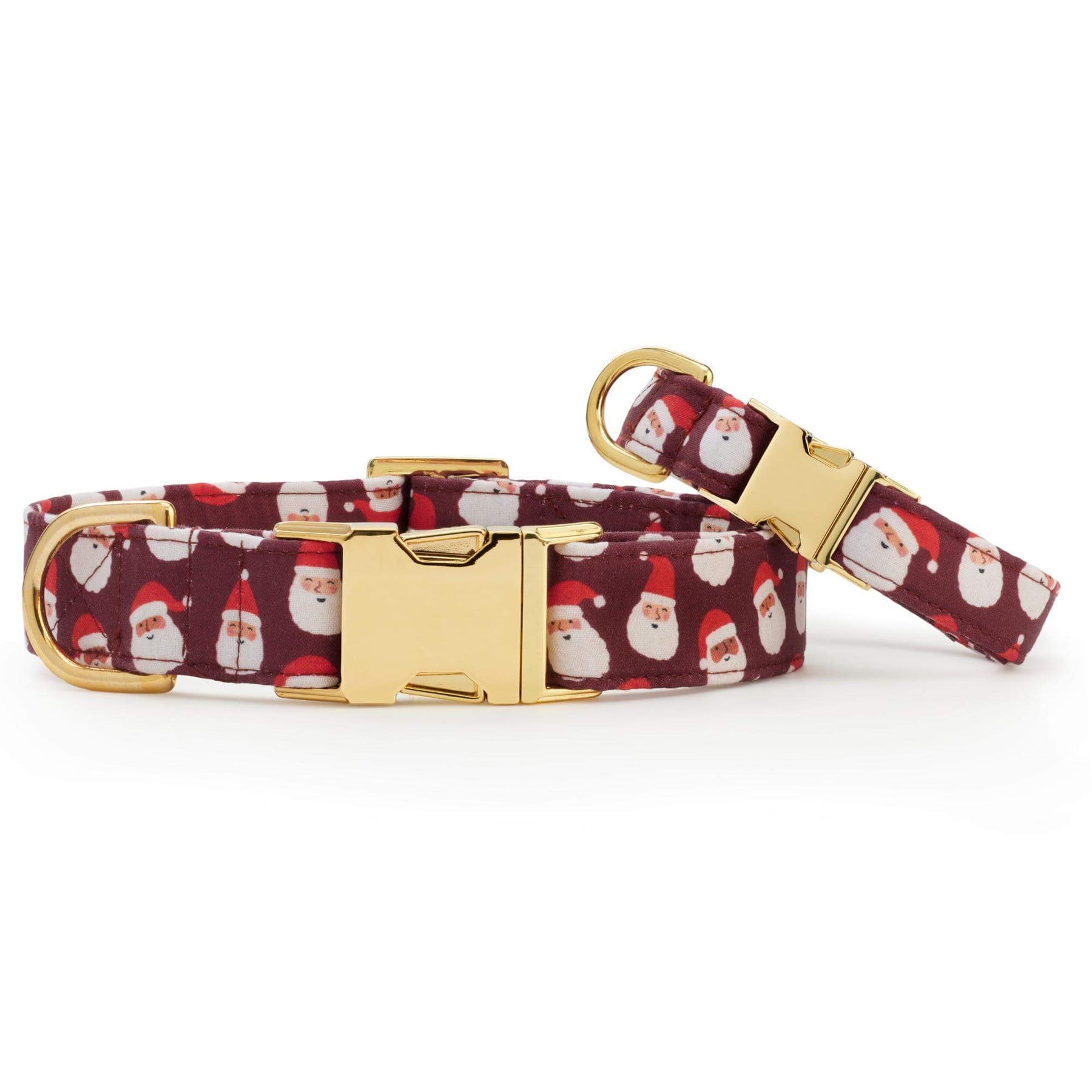 The Foggy Dog - Dog Collar Ho Ho Ho! Burgandy