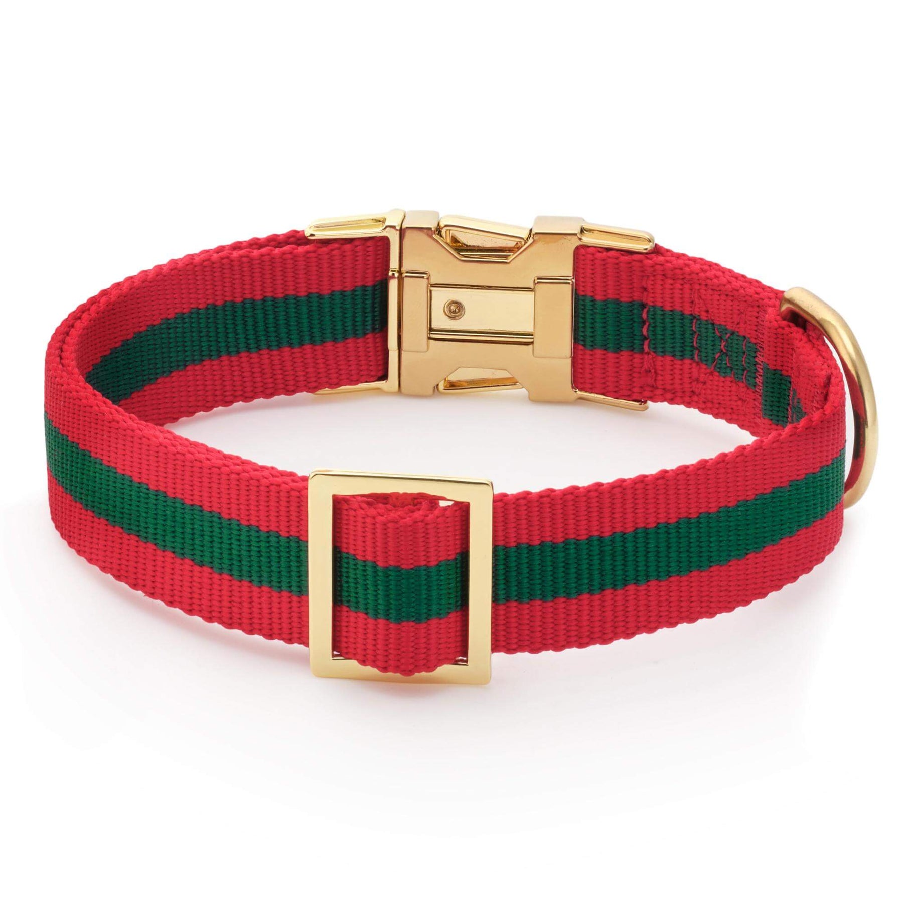 The Foggy Dog - Dog Collar Noel Stripped Webbing