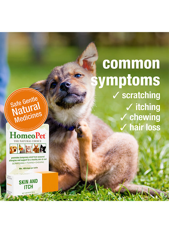 HomeoPet Skin & Itch Relief for Dogs, Cat, Bird, and Rabbit