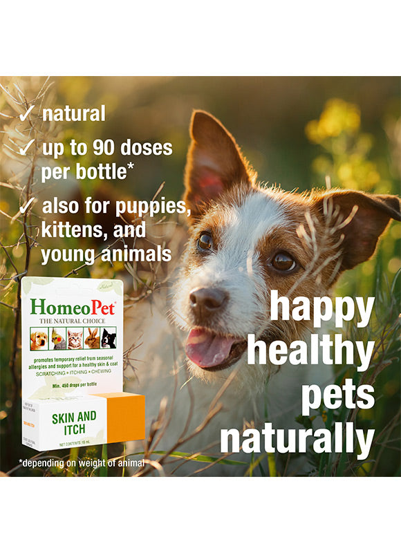 HomeoPet Skin & Itch Relief for Dogs, Cat, Bird, and Rabbit