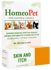 HomeoPet Skin & Itch Relief for Dogs, Cat, Bird, and Rabbit