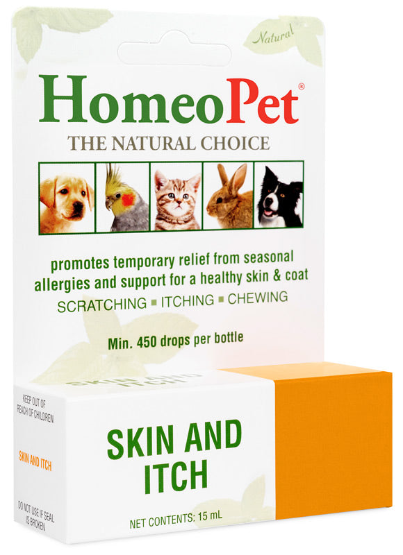 HomeoPet Skin & Itch Relief for Dogs, Cat, Bird, and Rabbit