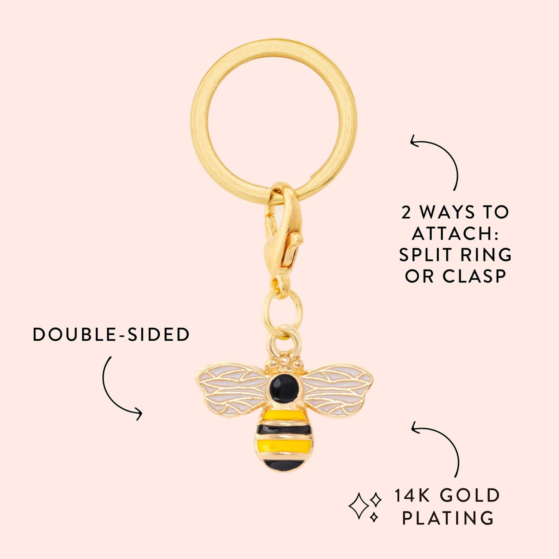 The Foggy Dog - Collar Charm Honey Bee
