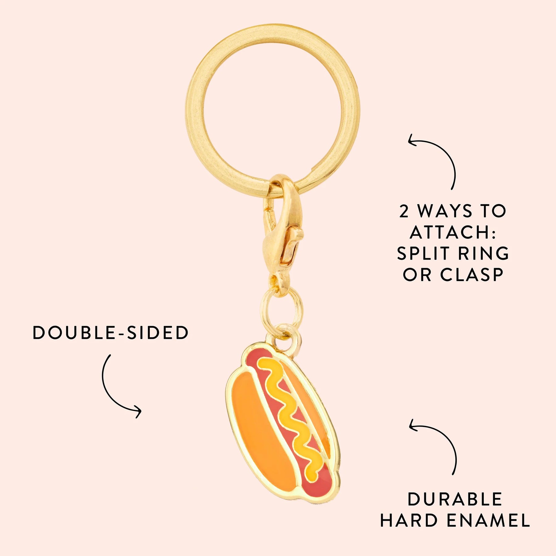 The Foggy Dog - Collar Charm Hot Dog