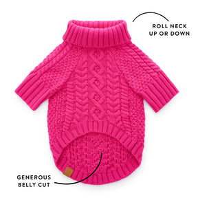 Foggy Dog - Dog Sweater Hot Pink - Southern Agriculture 