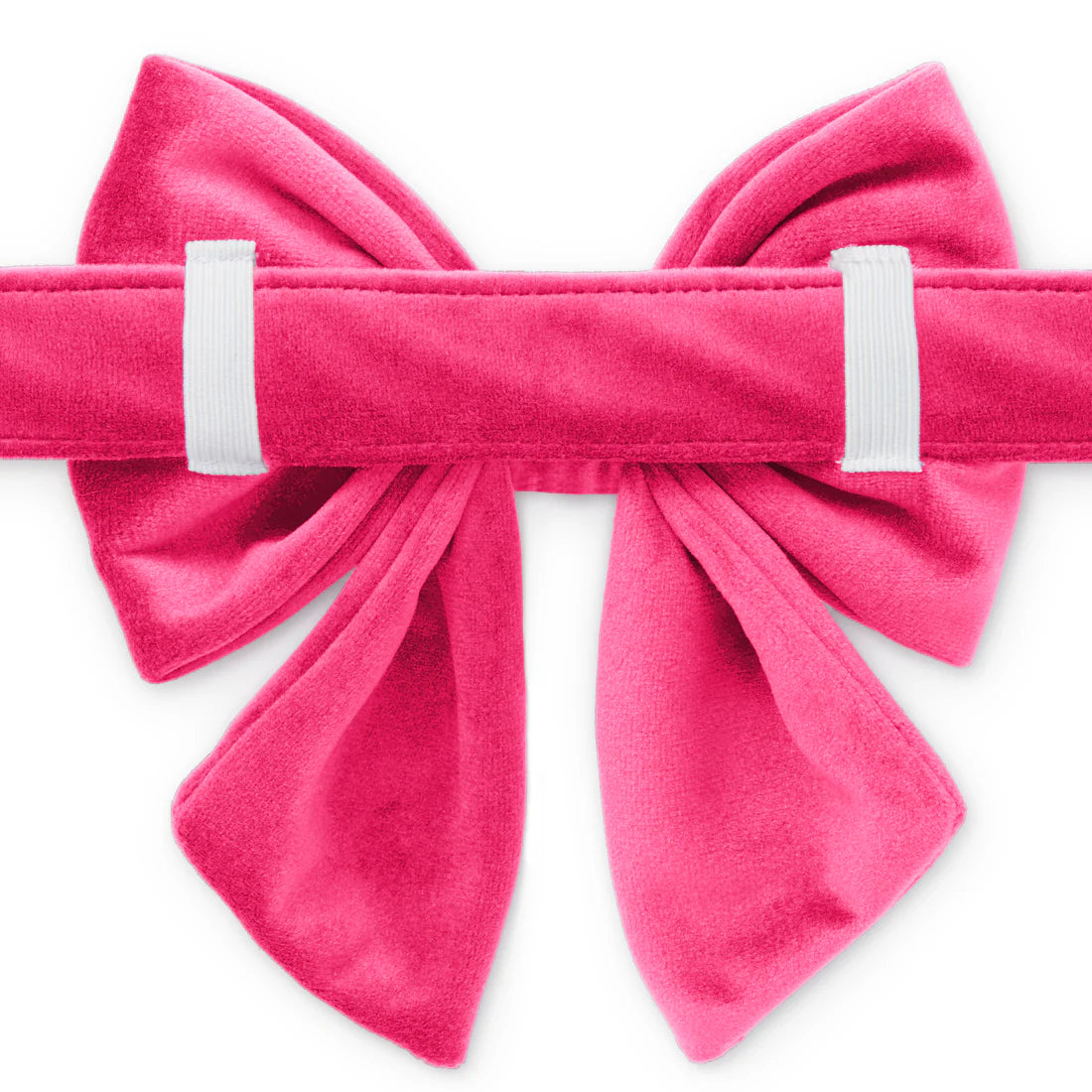 Lady Dog Bow Hot Pink Velvet