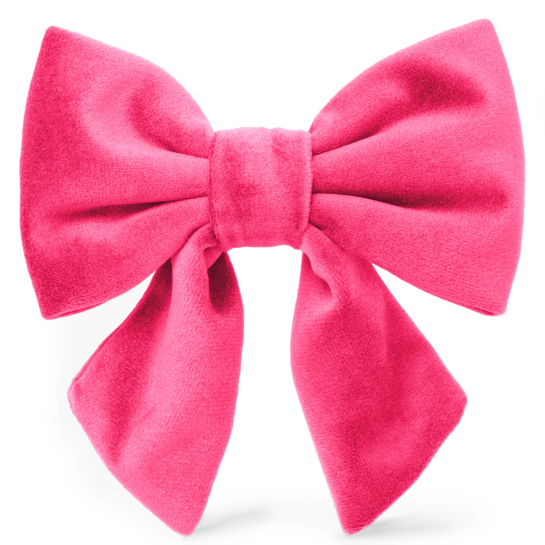 Lady Dog Bow Hot Pink Velvet