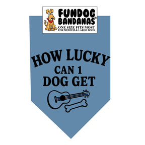 FunDog Bandanas - Dog Bandana How Lucky Can 1 Dog Get