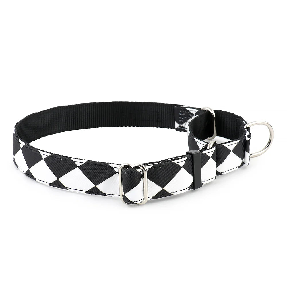 Bark Brite - Collar Martingale Black & White