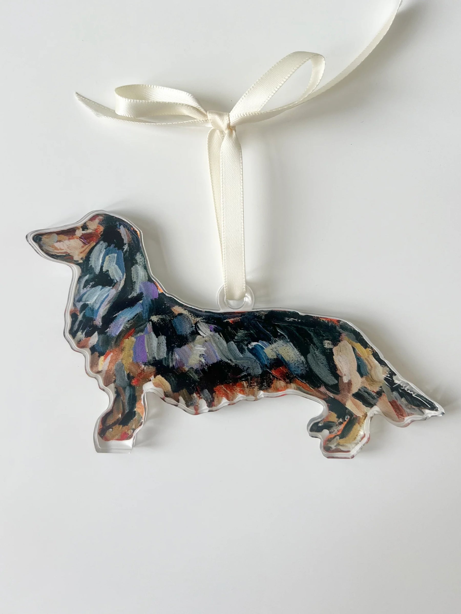 Chelsea McShane Art - Ornament Dachshund Black & Tan