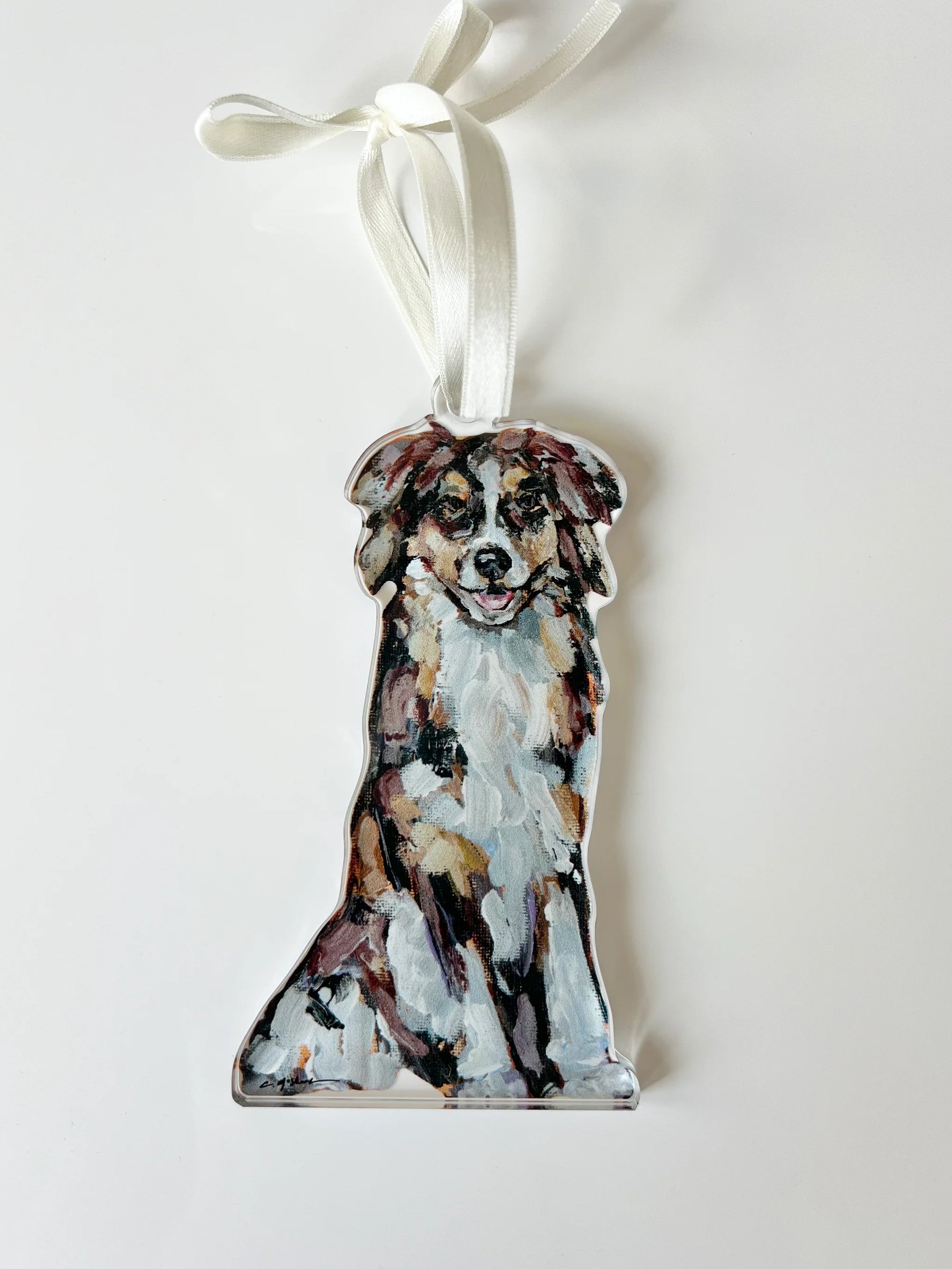 Chelsea McShane Art - Ornament Red Australian Shepherd