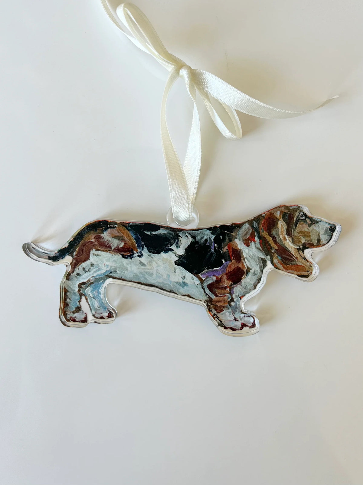 Chelsea McShane Art - Ornament Basset Hound